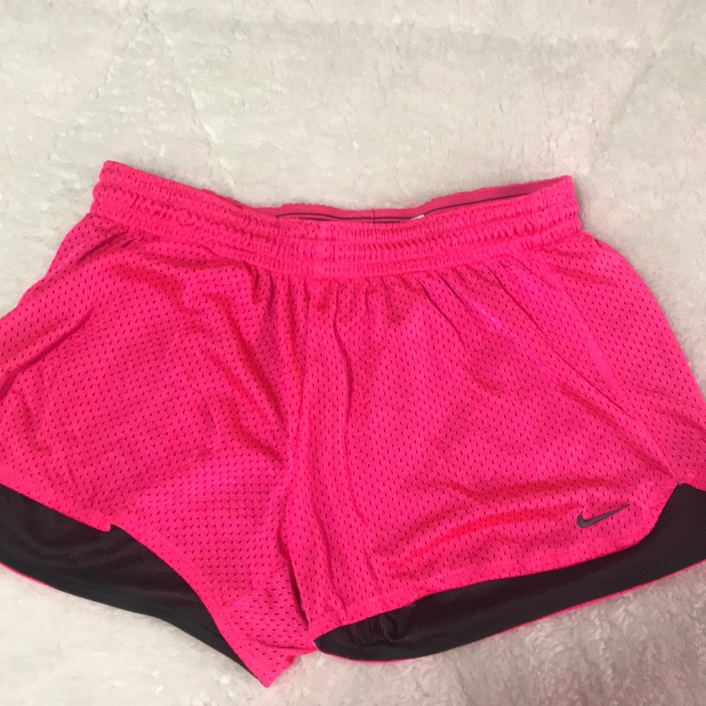 Hot pink nike shorts